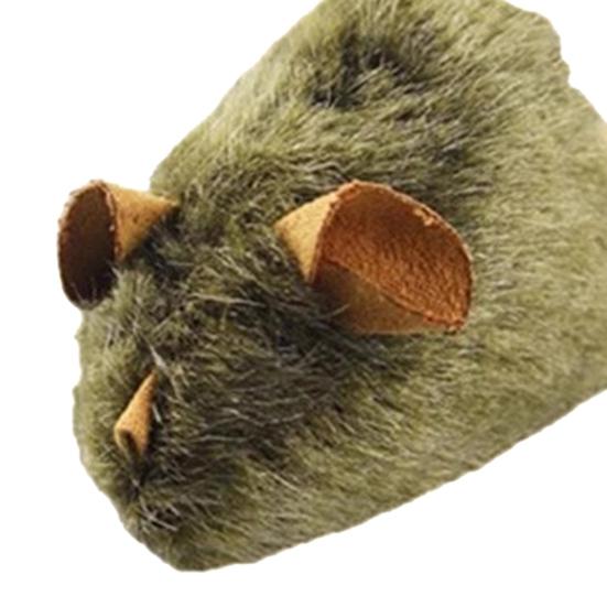 Realistic Simulation Mouse Cat Toy Automatic Squeaky Kitten Interactive Toy Bite Resistant Plush Mice Relieves Boredom Cat Supplies