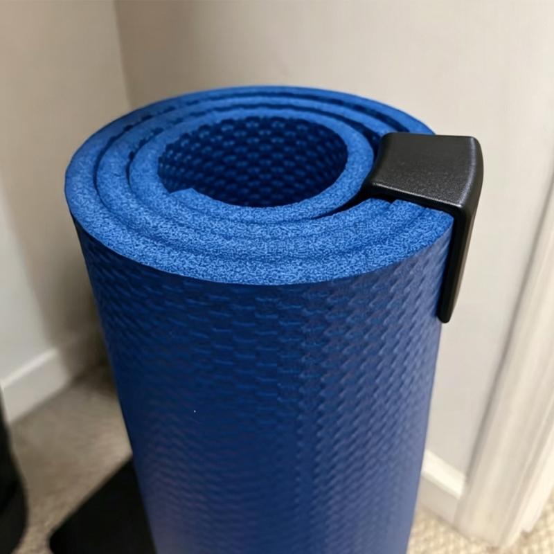 Exercise Mat Storage Clip for Yoga Accessories Organization, Space Saving Yoga Mat Storage Clip for Rolled Mat, Indoor Gym Organiser Daily