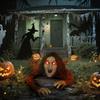 Crawling zombie decoration for Halloween, sounds, lights, battery operated