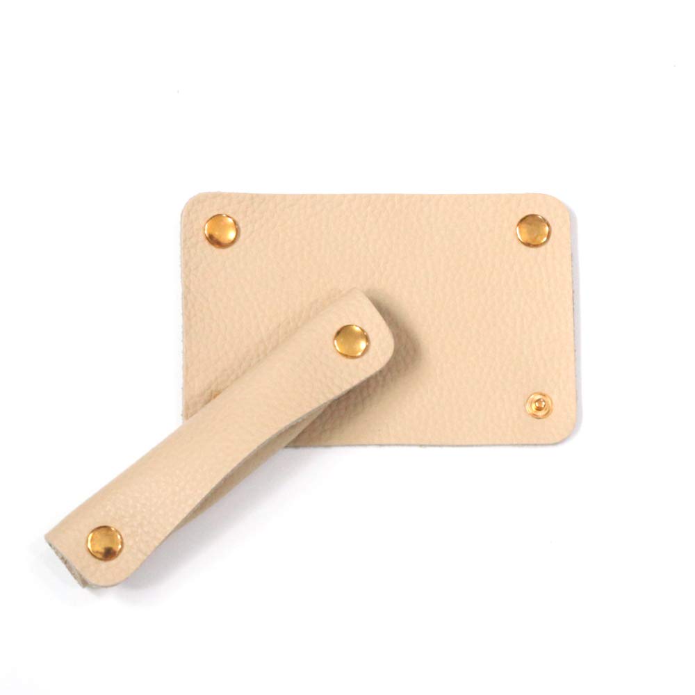 

Regular Leather Bag Handle Cover (for Tote Bags) Available in 18 Colors and 3 Metal Fitting Colors (Natural and Gold)