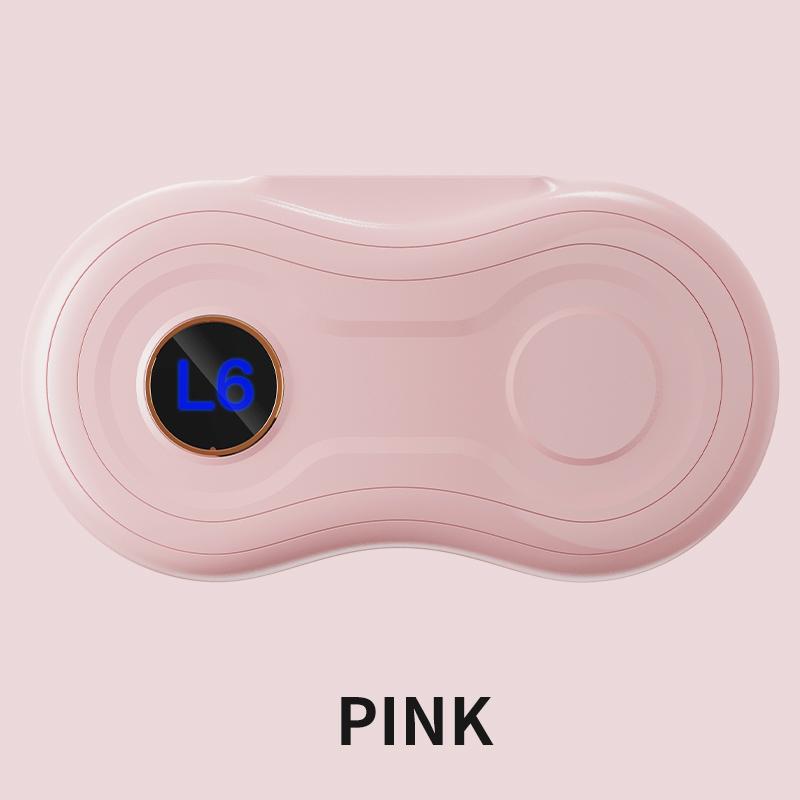 

Вибрационный фитнес-массажер с настройками нагрева, пояс для похудения для тела и живота, горячий компресс для талии, домашний вибромассажер, тренажер для тела розовый