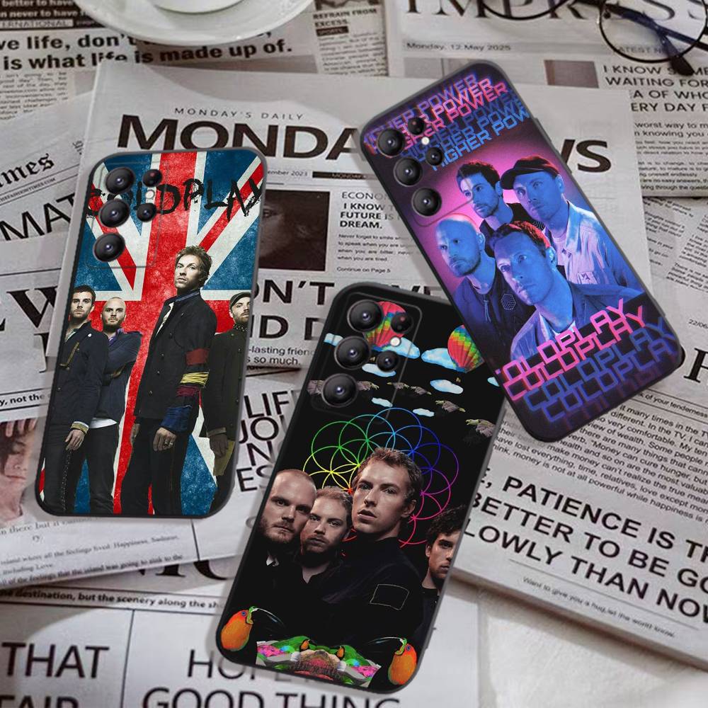 Pop Rock Band C-Coldplay Phone Case For Samsung S 24 Fe 25 Ultra Plus 20 Lite 21 30 22 23 24 22 Ultra 5G Fundas