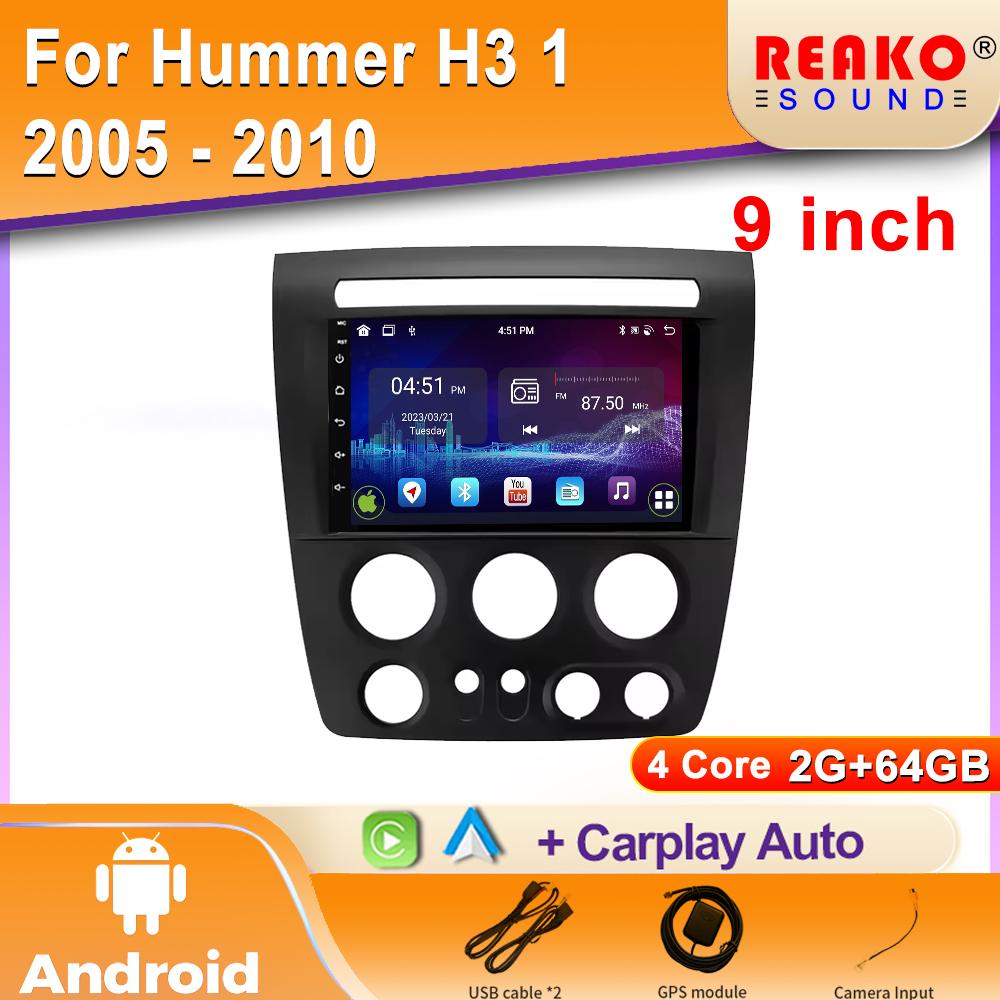 Autorádio Android Carplay Pro Hummer H3 1 2005 - 2010 Navigace GPS Android Auto Obrazovka Stereo Bluetooth 2din BT 5G Wifi