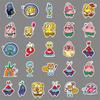 51-Piece Cute Cartoon SpongeBob, Patrick, and Mr. Krabs Waterproof Stickers Set for Journals
