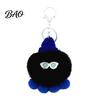 Portable Key Holder Plush Octopus Keychain, Fuzzy Stuffed Sea Animal Bag Charm, Hanging Charm Knit Hat with Keyring for Backpacks and Handbags