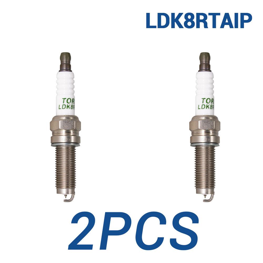 2-8PCS Automobile Iridium Platinum Candles Spark Plugs Torch LDK8RTAIP Ignition System Auto Replacement Parts 2 pieces with box