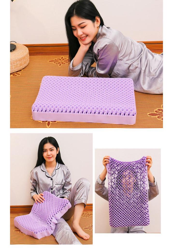New Black Technology Honeycomb Pectin Neck Support Pillow - Breathable & Washable for Home & Dorm Use
