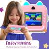 2.4 Inch IPS Screen Kids Instant Camera Full HD Instant Print Digital Camera Light Ear With Lanyard Birthday Gifts Boys Gilrs
