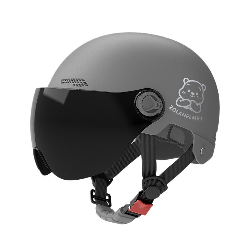 Helmet Electric Car Girl Cute Funny Lightweight Hair Hat Women's Helmet