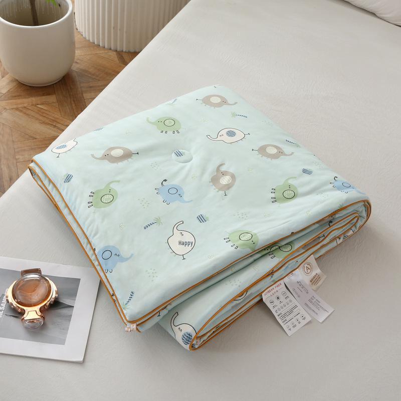 Class A Mother & Baby Knitted Cotton Soybean Summer Quilt - Cool, Washable, and Soft