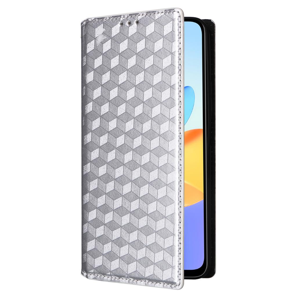 For Honor X7b 4G/X7b 5G/90 Smart/Play 50 Plus 5G/Play 8T 5G Case Rhombus Pattern Automatic Closing Protective Cover