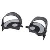 2PCS Exercise Bike Pedals with Straps PP PVC Stainless Steel Universal Adjustable Exercise Bike Pedals Clips for Home