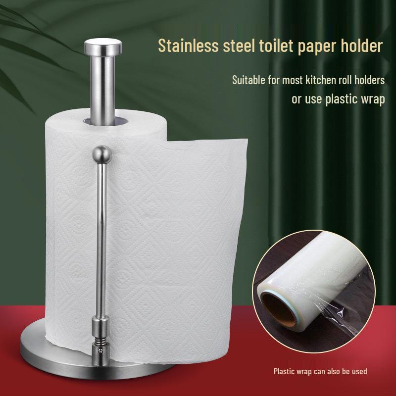 Stainless Steel Vertical Paper Towel Holder for Kitchen, Living Room, or Restaurant