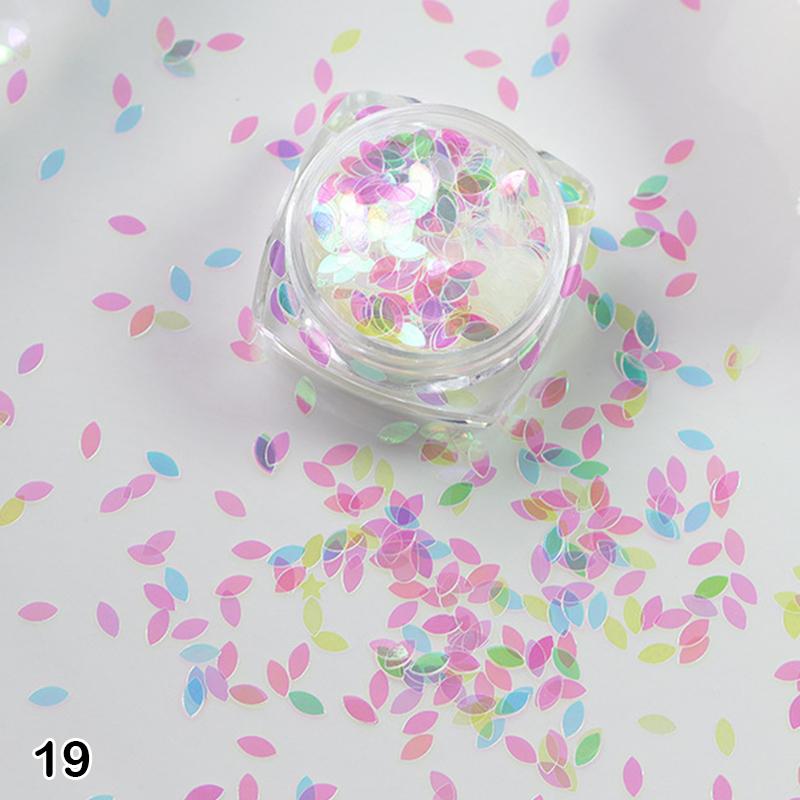 1Box Nail Art Super Glitter Sequins Holographic Northern Nail Art Sequins Lights Laser Flakes Sticker DIY Accessories Manicure