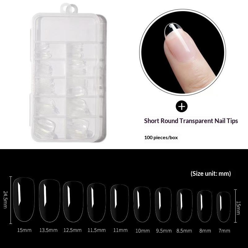 240pcs Sandwich Dual Nail Forms Coffin Nail Molds 15 Sizes Set for Salon Acrylic Gel Extension Manicure Tools