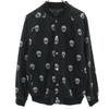 ZARA MAN Blusão com Padrão de Caveira M caveira preta Masculino Usado