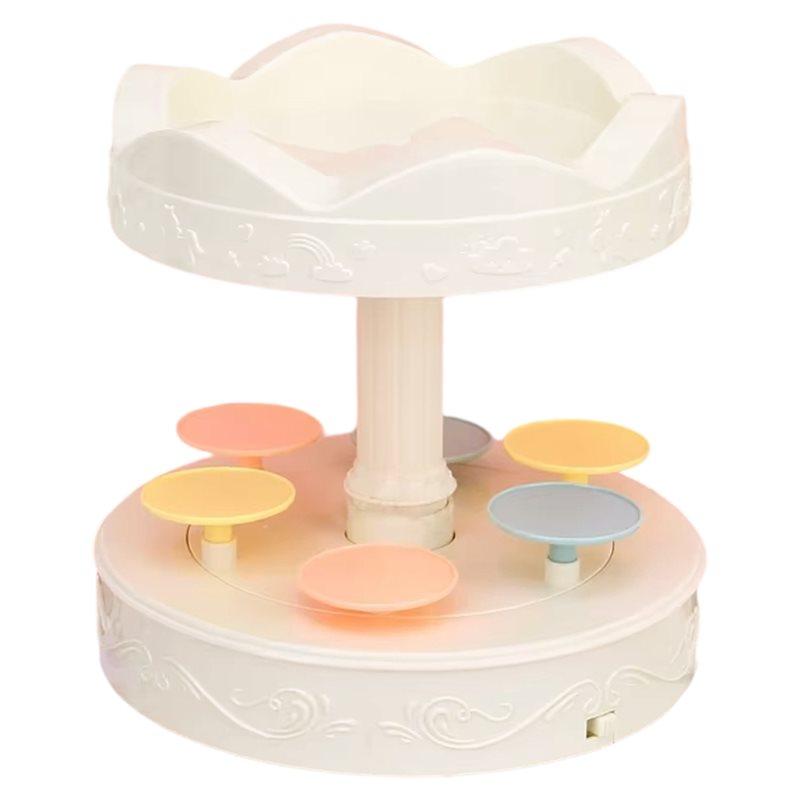 B97A-Cake And Sushi Stand Automatic Rotating Dessert Display Stand Stylish Rotating Food Serving Tray Ideal Gift
