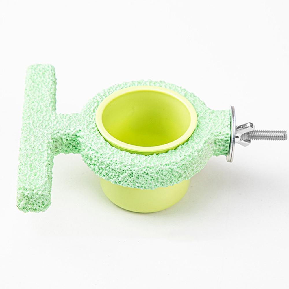 Jumping Platform Bird Cage Feeder Resin Bird Water Feeder Bird Perch Stand Beak Nail Grinder