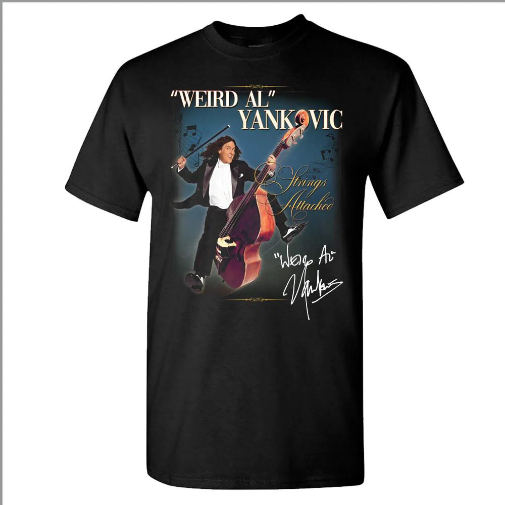 

Vtg Weird Al Yankovic Music Tour Cotton Black Full Size Unisex Shirt BL111 Unisex T-Shirt XXL