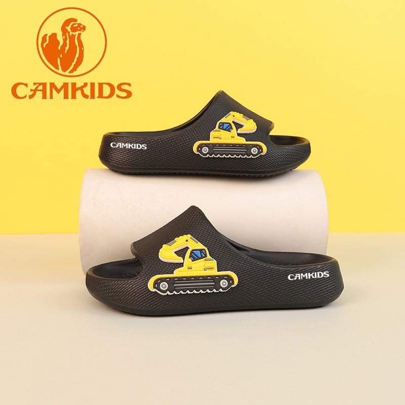 CAMKIDS Kids Cartoon Slippers Boys Girls Indoor Non-Slip Home Footwear Comfortable Soft Sole