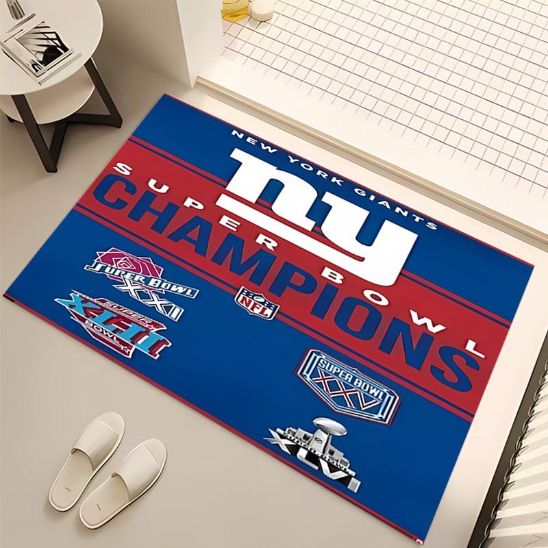 1pc New York Giants logo Print Area Rug - Soft, Washable Non-Slip Indoor Mat, Living Room, Home Office Decorative Rug,Office Decorative