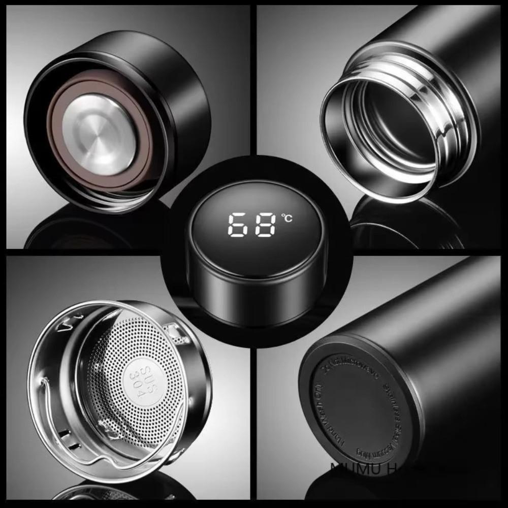 500ml Thermal Mug Keeps Heat & Cold Sports Water Cup New Smart Thermal Bottle  Daily Use