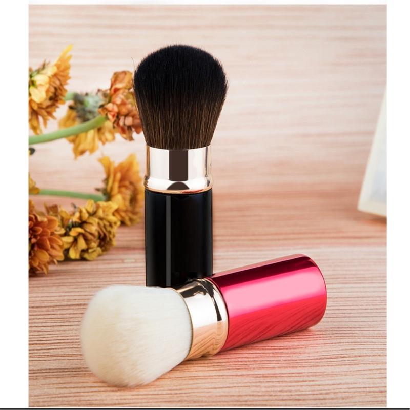 Travel Face Blush Brush Retractable Makeup Brush Blending Powder Brush Contours Brush Highlighter Brush Cosmetic Brush