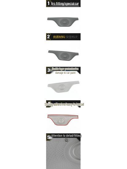 Compatible Mustang Mach-E Front Speaker Cover Sticker for 21 Models - Car Accessory