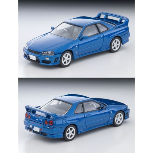 TOMYTEC Tomica Limited Vintage Neo 1/64 Scale LV-N353b Nissan Skyline 2-Door Sports Coupe 25GT TURBO with Optional Parts, Blue, 2000 Model, Finished M