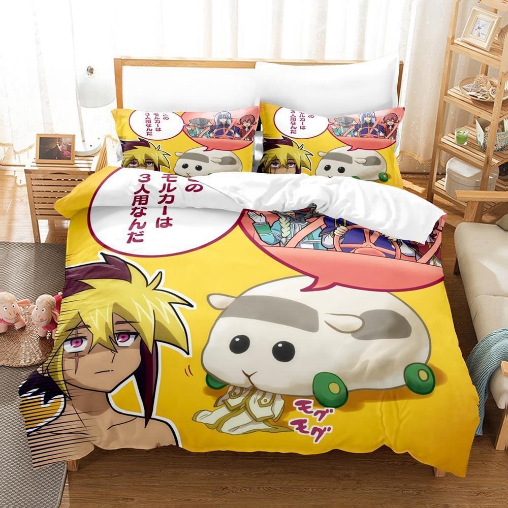 Pui Pui Molcar Bedding Set Single Twin Full Queen King Size Bed Set Adult Kid Bedroom Duvet Cover Sets 3D Anime Bed Sheet Set