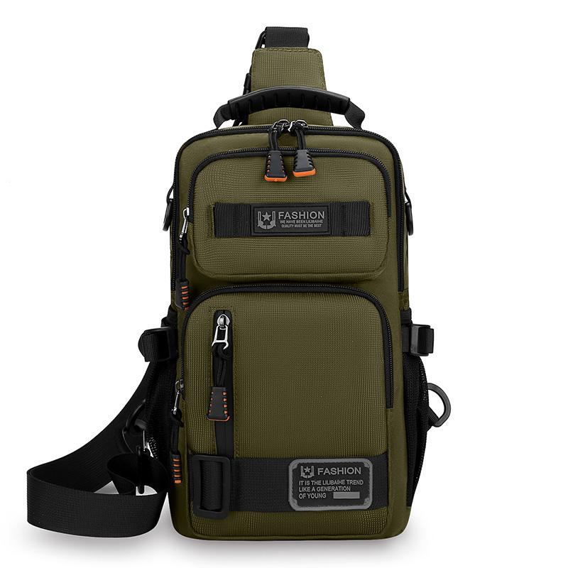 Herren Outdoor Brusttasche Multifunktionale Umhängetasche Große Kapazität Schultertasche