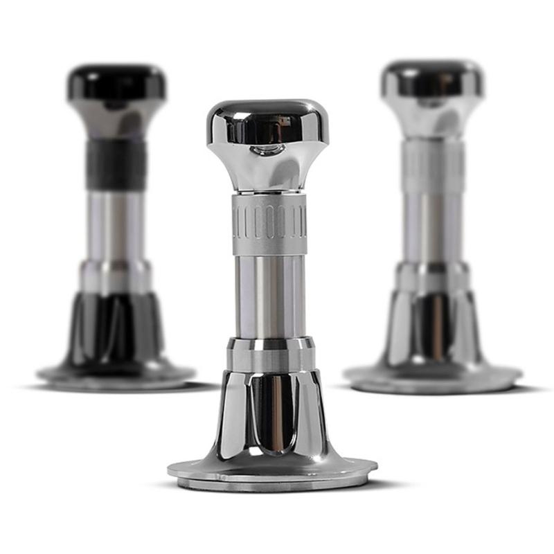 Adjustable Constant Pressure Coffee Tamper Stainless Steel Spring Load Espresso Tool Ergonomic Handle For Baristas Use