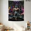 Power Rangers Galactic Heroes Unite Tapestry Wallmounted Fashion Print Wall Covering Decoration Soft Homestay Soft Decoration Tapestry