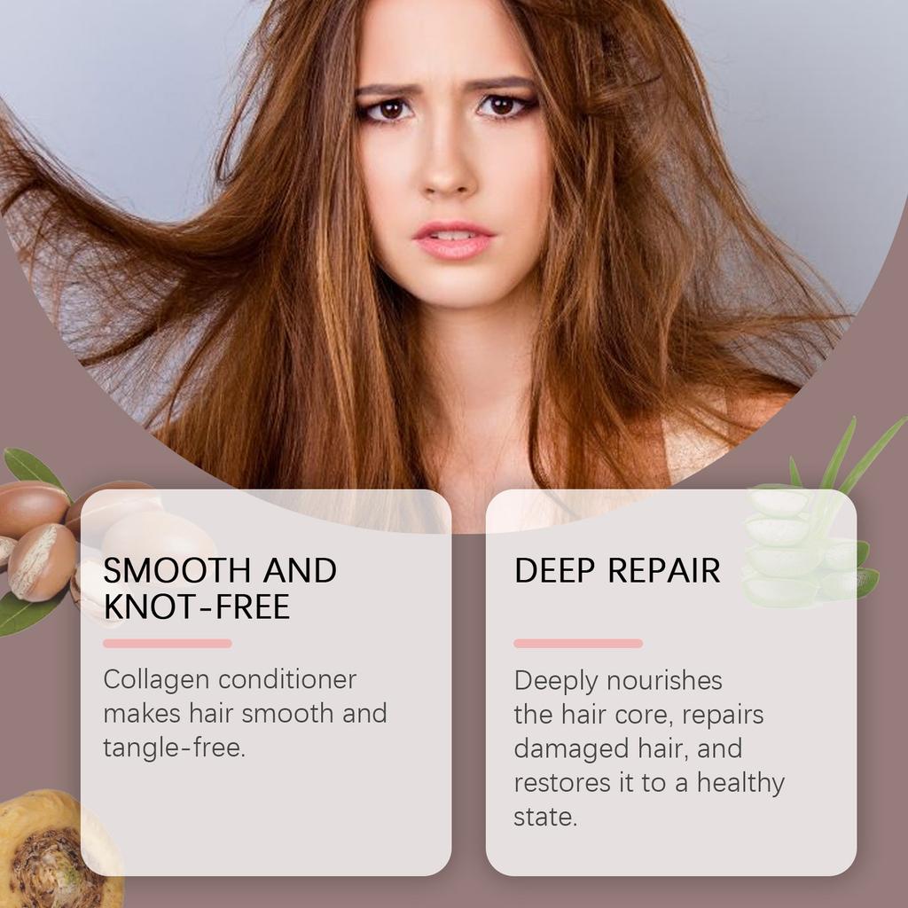 Collagen Conditioner Gentle Care For Hair Care, Smooth, Nourishing, Shiny And Moisturizing Hair Care
