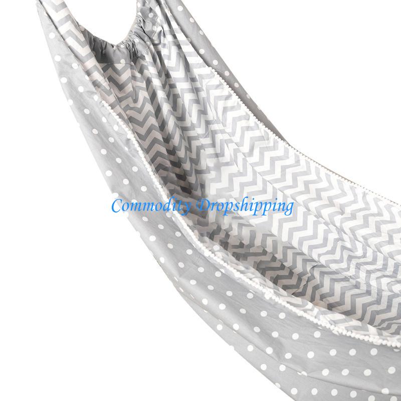 

Y5JC Children Hammock Swing Indoor Outdoor Hanging Basket Kids Cotton Cloth Bag Chair серый