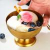 Nonrust Steel Dessert Serving Container for Ice Creams Salads and More Sturdy Easy Maintain Portable Design Portable