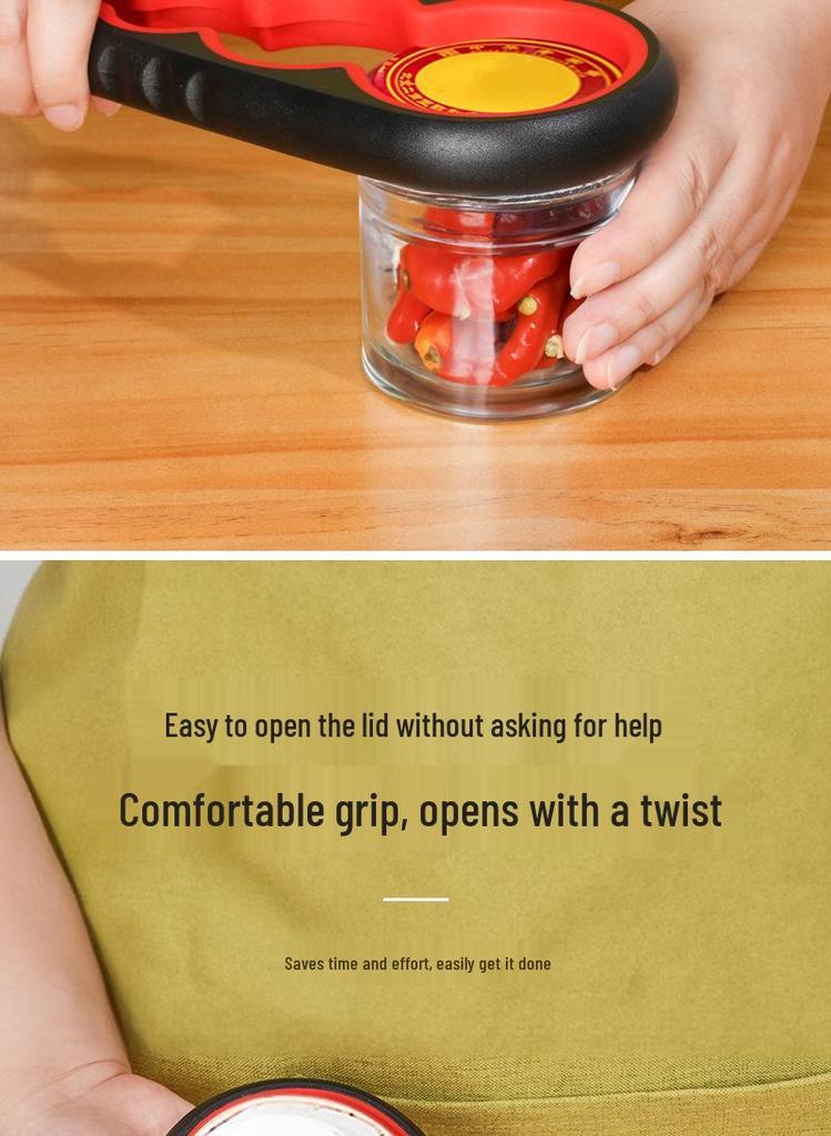 5-in-1 Multi-functional Anti-slip Can, Jar and Bottle Opener