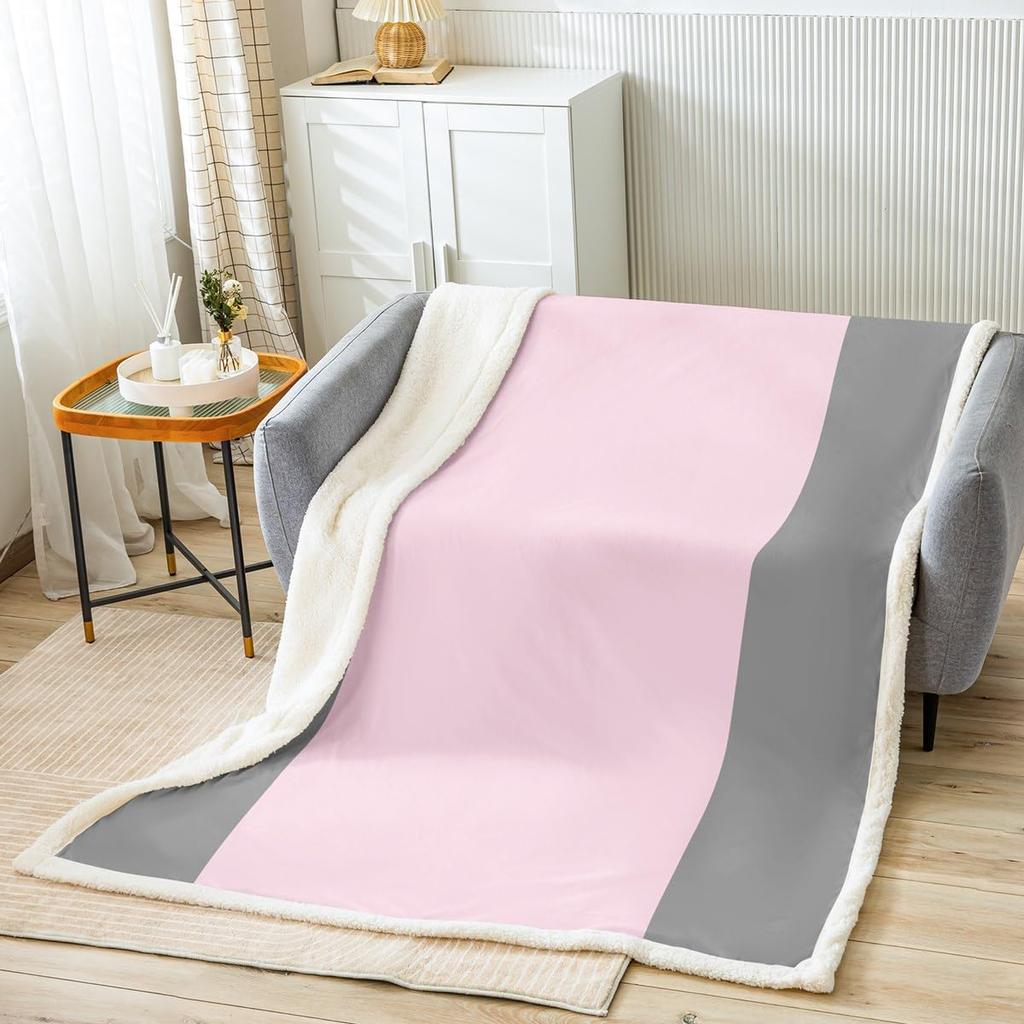 Cute bunny floral blanket pastel flowers soft throw spring decor kids room bedding animal print home textile cozy bedroom