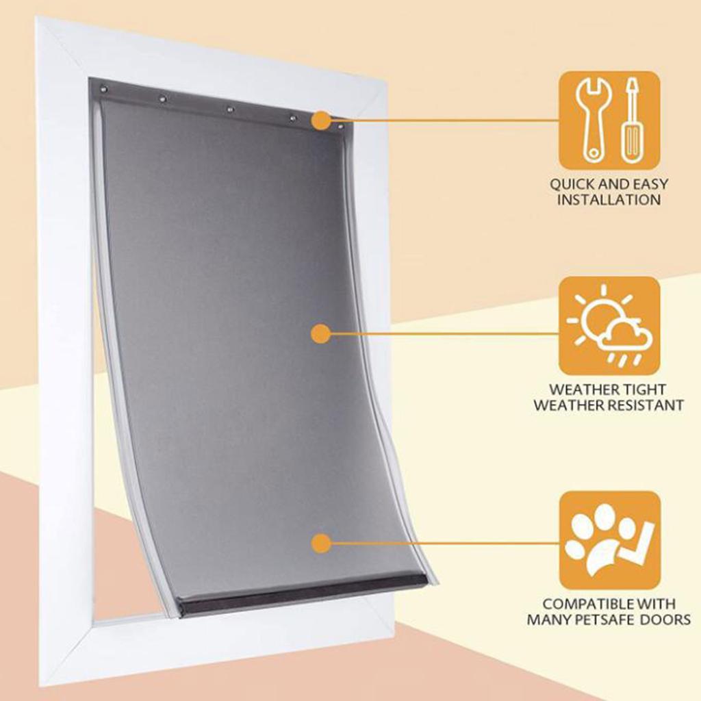Dog Door Replacement Flap Portable Puppy Cats Kitten Door Flap Strong Bearing TPU Pet Folding Door Pet Supplies