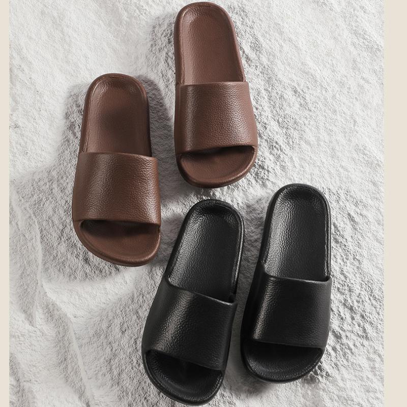 Fashion 2024 New Arrival Indoor Slippers Women Men Summer Shoes Japanese Style Solid Color Home Bathroom Slides Couples Shower Slipper