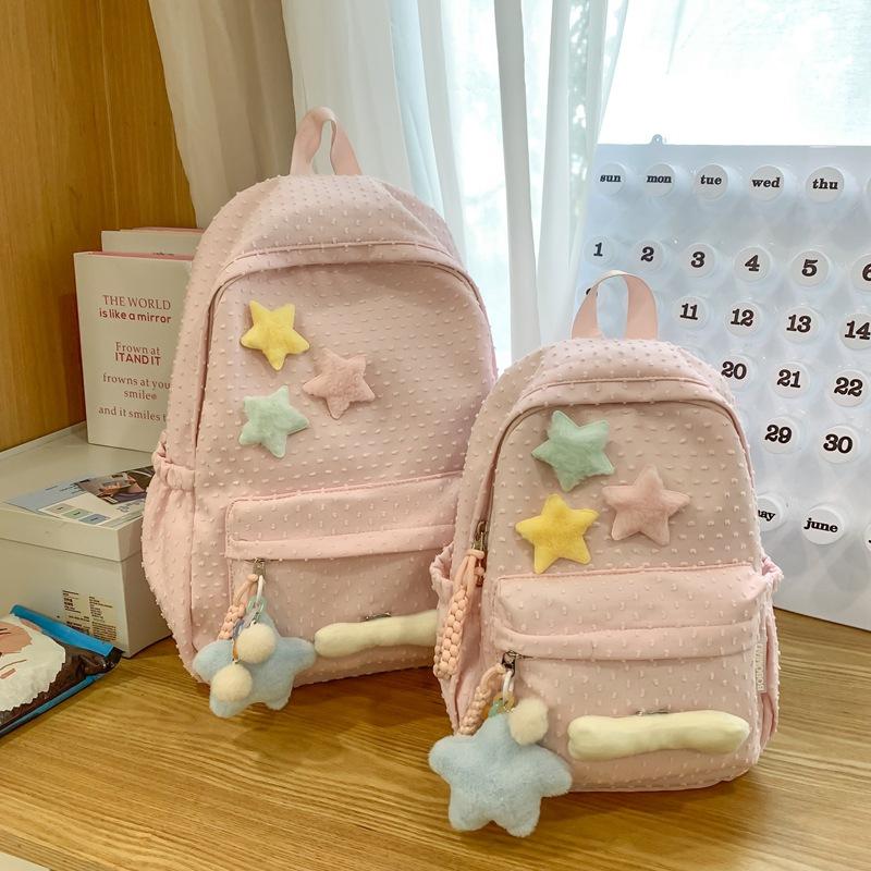 schoolbag schoolbag female middle school student high school student college student simple popular cute pentagram bone backpack female small fresh