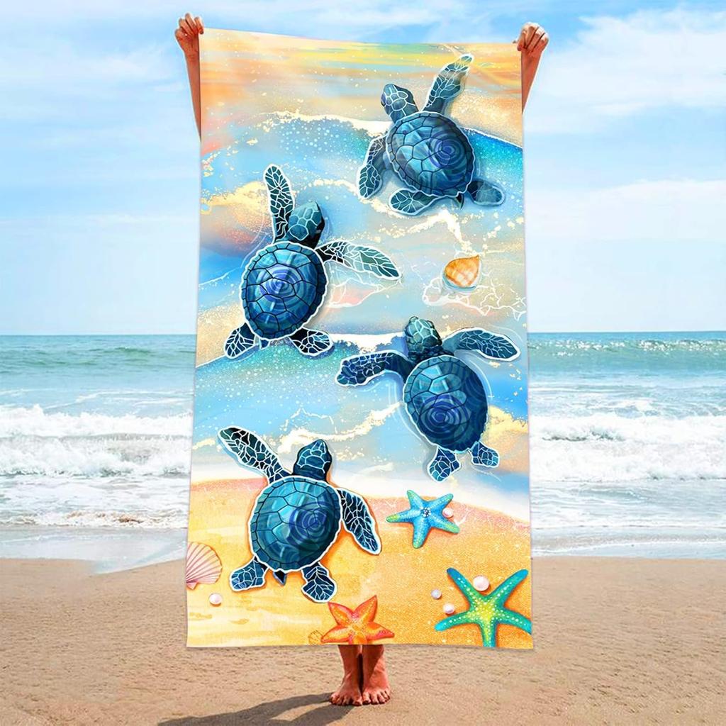 1 Stück Strandtuch Oktopus-Muster für Familienartikel Freunde Geschenke Schnelltrocknend Sandfrei Für Bad Yoga Tourismus Strand Camping Schwimmen