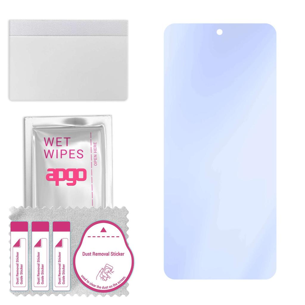 apgo Ultra-čiré 9H hybridní ochranné sklo kompatibilní s Vivo Y11 2023, flexibilní nano sklo, skvělá náhrada za tvrzené sklo, odolné proti poškrábání