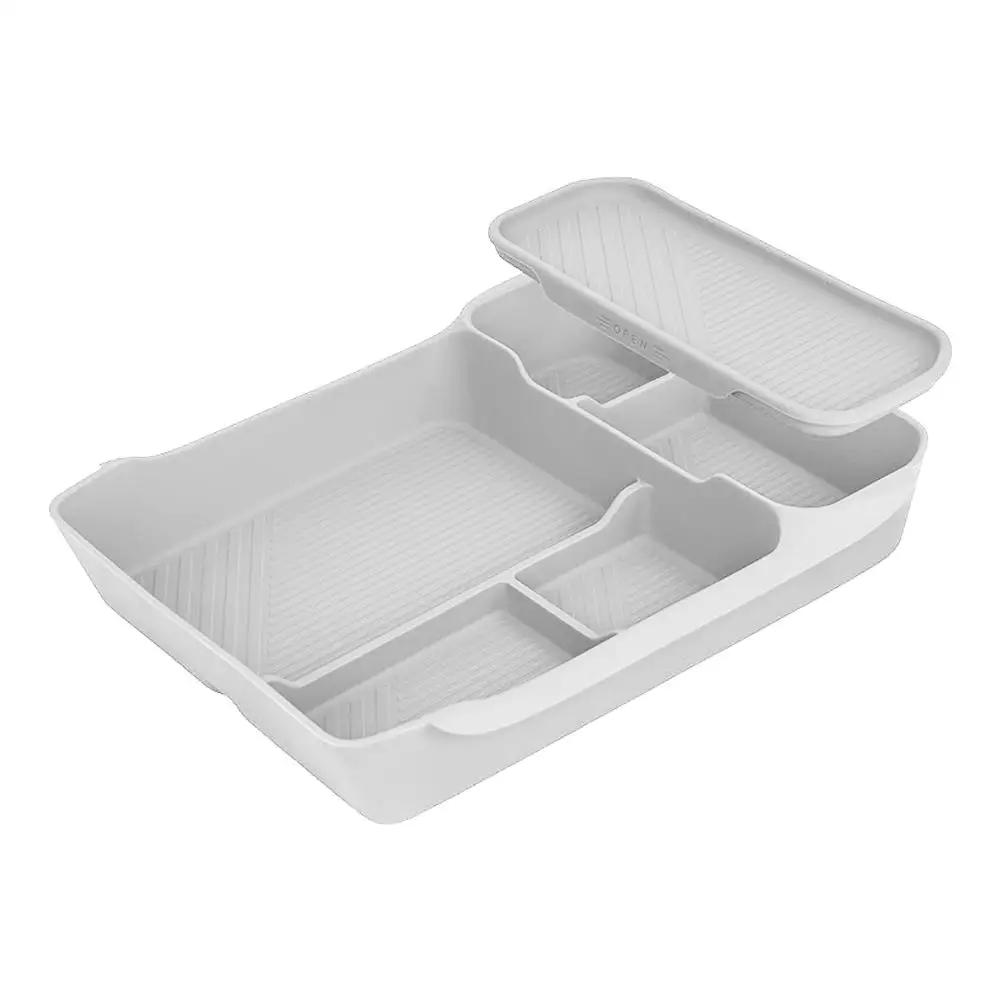 Double Layer Storage Box Under Center Console High Quality Silicone Car Interior Decoration Mordern Modification For LIxian K1C2
