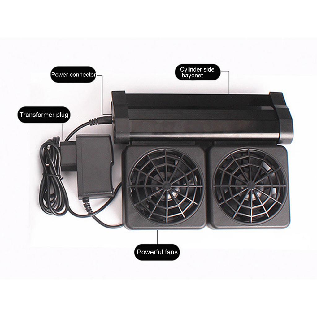 Ryba Chladicí ventilátor Rychlost větru 5 hlav Ventilátor do akvária pro ryby Akvárium