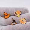 4Pcs/lot Halloween Charms Stainless Steel Pumpkin Ghost Bat Pendant for Making DIY Necklace Jewelry Accessories Supplies
