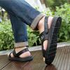 Summer Men's Beach Sandals with Soft Sole Anti Slip Daily Casual Thick Breathable Slippers