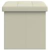 Foldable Storage Bench White 180 kg 80 L 77 x 38 x 38 cm