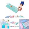 Kompakter und stilvoller Schiebe-Mini-Papiercutter, tragbar, mit Lineal für präzise Schnitte