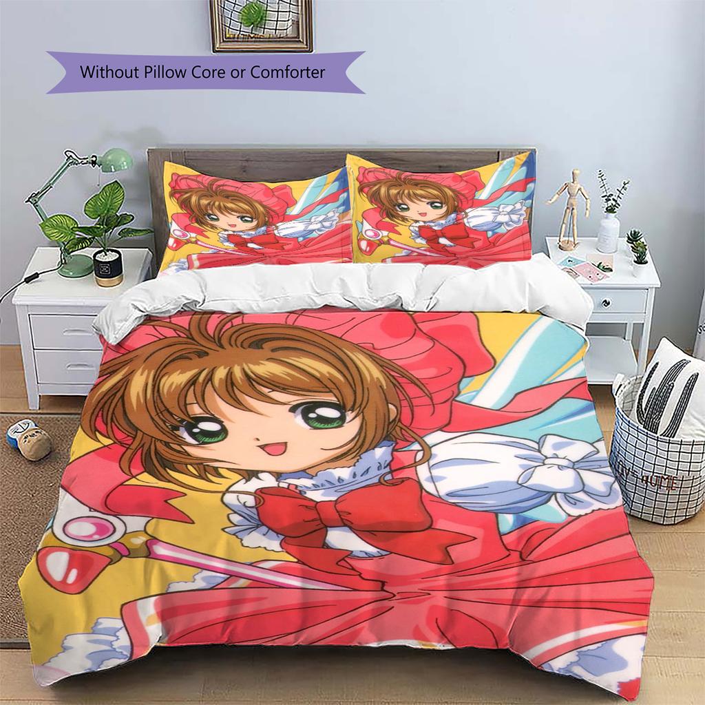 Chainsaw Man  Patterned Pillowcase & Duvet Cover Set Bedroom Bedding Decor with Anime Style Great Gift for Enthusiasts YUN6515